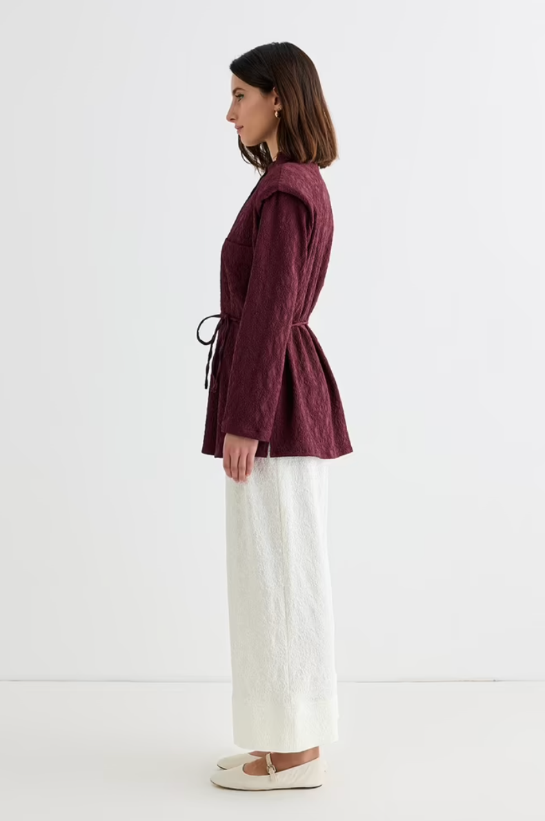 Edna Shoulder Padded Blouse